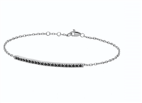 Pulsera Donna Oro Mujer in Oro blanco Diamante Black BROR-7-253 TENNIS